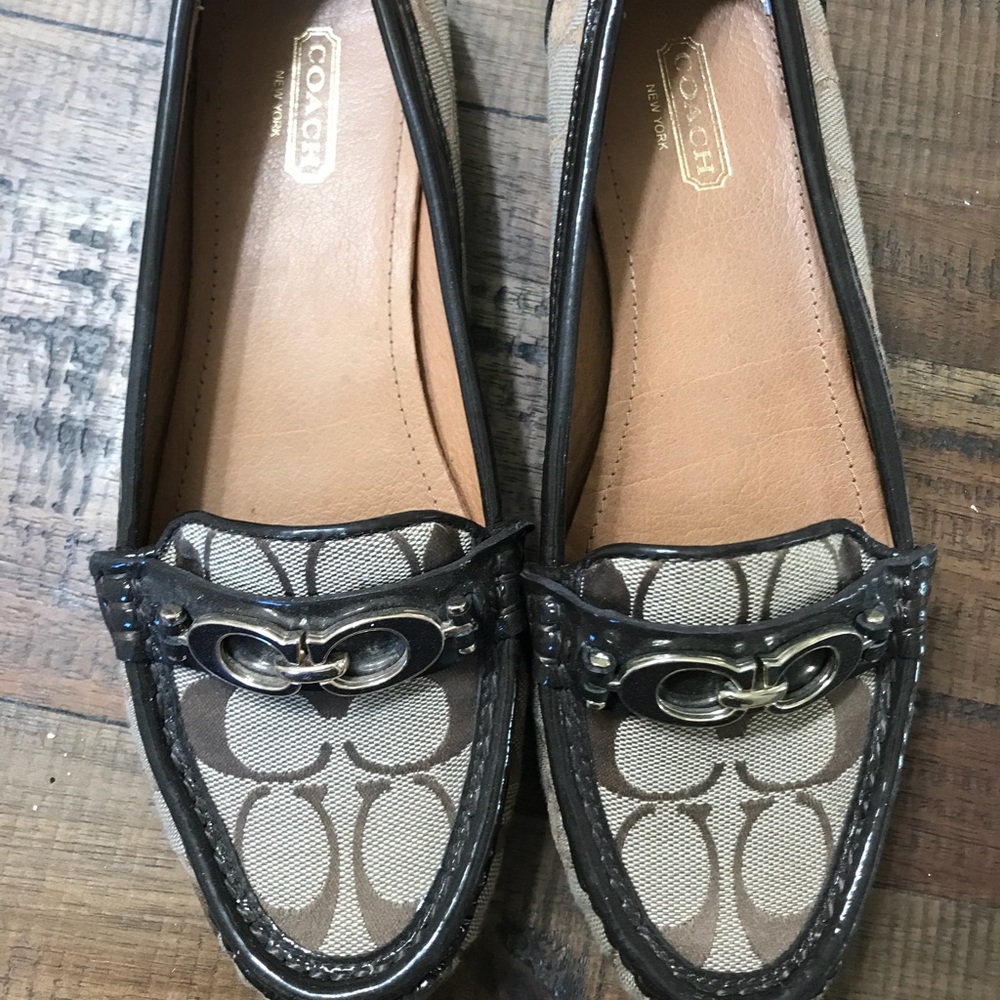 Coach slip on loafers